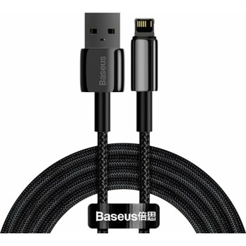 Baseus Tungsten Braided USB to Lightning Cable μαύρο 2 μέτρα