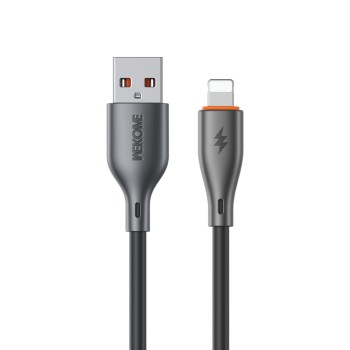 WK Wdc-67i USB-A to Lightning Cable 12W 1m σε μαύρο χρώμα