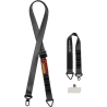 Dux Ducis Outdoor Cross Body Λουράκι για Κινητά - Μαύρο πολυλειτουργικό σχέδιο για χρήση στον ώμο και στον λαιμό