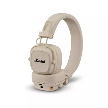 Marshall Major V Ασύρματα / Ενσύρματα On Ear Ακουστικά - Μπεζ με 100 ώρες λειτουργίας και quick charge