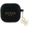 Guess Charm Θήκη Σιλικόνης για Apple AirPods 4 - Μαύρο