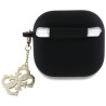 Guess Charm Θήκη Σιλικόνης για Apple AirPods 4 - Μαύρο πίσω όψη θήκης σε συσκευή