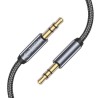 Tech-Protect UltraBoost Braided Καλώδιο 3.5mm jack / 3.5mm jack 1.5m - Μαύρο από εύκαμπτο braided υλικό