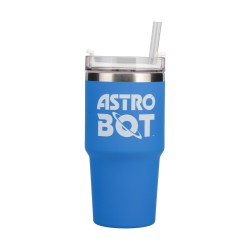 Paladone: Astro Bot Ανοξείδωτο Ποτήρι με Καλαμάκι 600ml - Μπλε (PP15504AB)