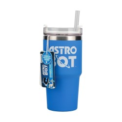 Paladone: Astro Bot Ανοξείδωτο Ποτήρι με Καλαμάκι 600ml - Μπλε (PP15504AB)