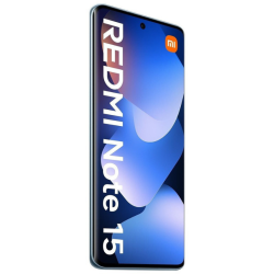 Xiaomi Redmi Note 15 4G Dual Sim Glacier Blue μπροστά όψη με ενεργή οθόνη