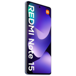 Xiaomi Redmi Note 15 4G Dual Sim - Purple μπροστά όψη με ενεργή οθόνη