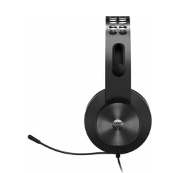 Lenovo Legion H500 Pro 7.1 Ενσύρματα Over Ear Gaming Headset με σύνδεση 3.5mm / USB - Γκρι πλαϊνή όψη ακουστικών