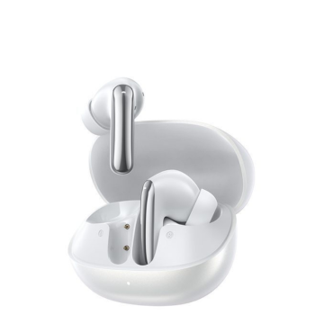 QCY MeloBuds N20 Bluetooth Handsfree Ακουστικά με Θήκη Φόρτισης - Λευκό ανοιχτή θήκη φόρτισης και ακουστικά
