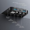 Charmast W1148 Power Bank 10000mAh διαθέσιμες θύρες και καλώδια