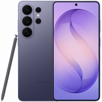 Samsung Galaxy S26 Ultra 5G Dual SIM Cobalt Violet μπροστά και πίσω όψη με ενεργή οθόνη 6,9" τετραπλή κάμερα 200MP και πενάκι