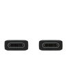 Samsung USB 2.0 Καλώδιο USB-C male - USB-C 1m (EP-DA705BBEGWW) Bulk - Μαύρο βύσματα