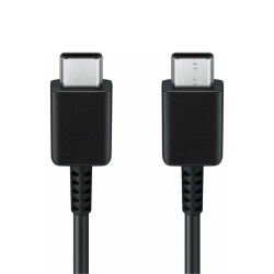 Samsung USB 2.0 Καλώδιο USB-C male - USB-C 1m (EP-DA705BBEGWW) Bulk - Μαύρο βύσματα