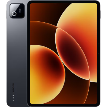 Xiaomi Pad 8 11.2" WiFi - Gray μπροστά και πίσω όψη με ενεργή οθόνη και πίσω κάμερα 13MP