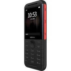 Nokia 5310 (2020) Dual SIM Κινητό με Κουμπιά με Ελληνικό Μενού - Black/Red μπροστά όψη με ενεργή οθόνη