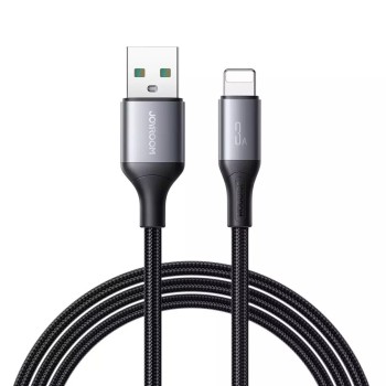 Joyroom Series S-A28 USB 2.0 Καλώδιο USB-C male - USB-A 30W 1m Flash - Μαύρο