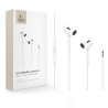 Tech-Protect Ultraboost Core G2 In-ear Handsfree Ακουστικά με Βύσμα 3.5mm - Λευκό ακουστικά και κουτί συσκευασίας