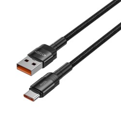 Tech-Protect Ultraboost Evo USB 2.0 Καλώδιο USB-C male - USB-A 100W 1m - Μαύρο
