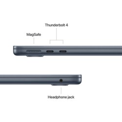Apple MacBook Air 15.3" M5 Liquid Retina Display - Midnight διαθέσιμες θύρες
