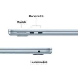 Apple MacBook Air 15.3" M5 Liquid Retina Display - Sky Blue διαθέσιμες θύρες