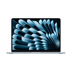 Apple MacBook Air 15.3" M5 Liquid Retina Display - Sky Blue ανοιχτό laptop με ενεργή οθόνη