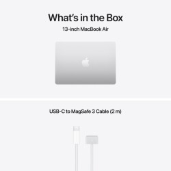 Apple MacBook Air 15.3" M5 Liquid Retina Display - Silver περιεχόμενα συσκευασίας