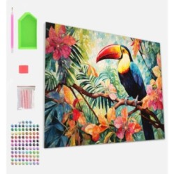 Splat Planet Σετ Diamond Painting "Toucan" σε Καμβά με Τελάρο 30x40cm
