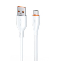 WK WDC-67m Regular USB 2.0 to micro USB Cable 12W 1m - Λευκό