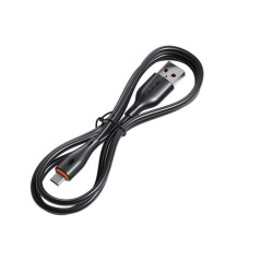 WK WDC-67m Regular USB 2.0 to micro USB Cable 12W 1m - Μαύρο