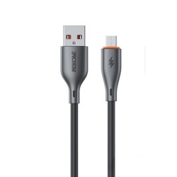 WK WDC-67m Regular USB 2.0 to micro USB Cable 12W 1m - Μαύρο