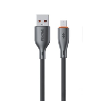 WK WDC-67m Regular USB 2.0 to micro USB Cable 12W 1m - Μαύρο