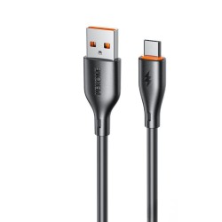 WK WDC-67m Regular USB 2.0 to micro USB Cable 12W 1m - Μαύρο