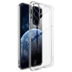 Θήκη TPU Ultra Clear για Samsung Galaxy S25 FE - Διάφανο πίσω όψη και φορεμένη σε συσκευή