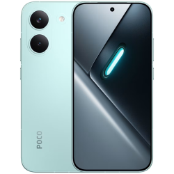 Xiaomi Poco X8 Pro NFC 5G Dual Sim - Mint Green μπροστά και πίσω όψη με ενεργή οθόνη και διπλή πίσω κάμερα Sony 50MP