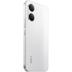 Xiaomi Poco X8 Pro Max NFC 5G Dual Sim - White πίσω όψη με διπλή κάμερα 50MP Light Fusion 600 και κουμπιά λειτουργίας