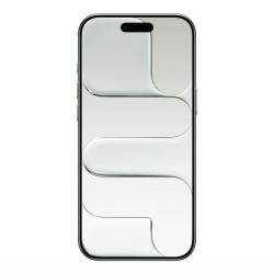 Apple iPhone Air - White μπροστά όψη με ενεργή οθόνη