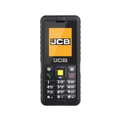 JCB Tradesman 2F Dual SIM Ανθεκτικό Κινητό με Κουμπιά - Μαύρο μπροστινή όψη
