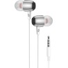 Blue Star M09 Ενσύρματα In-Ear Ακουστικά με Καρφί 3.5mm και Μικρόφωνο 1.2m - Λευκό προϊόν με το βύσμα