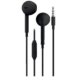 Blue Star PA-E65 Ενσύρματα In-Ear Ακουστικά με Καρφί 3.5mm και Μικρόφωνο 1.2m - Μαύρο προϊόν με το βύσμα