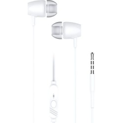 Blue Star PA-E67 Ενσύρματα In-Ear Ακουστικά με Καρφί 3.5mm και Μικρόφωνο 1.2m - Λευκό προϊόν με το βύσμα