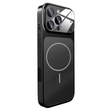 AG Glass Θήκη MagSafe Magnetic για Apple iPhone 15 Pro - Μαύρο πίσω όψη φορεμένο σε συσκευή