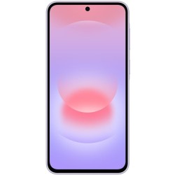 Samsung Galaxy A37  - Awesome Lavender μπροστά όψη με ενεργή οθόνη SUPER AMOLED 6,7"