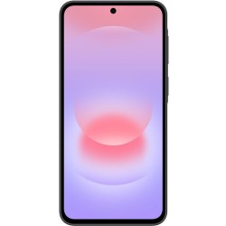Samsung Galaxy A37 5G - Awesome Charcoal μπροστά όψη με ενεργή οθόνη SUPER AMOLED 6.7"
