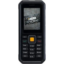 JCB Tradesman 4 Dual SIM Ανθεκτικό Κινητό με Κουμπιά - Μαύρο μπροστά όψη