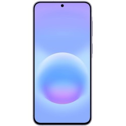 Samsung Galaxy A57 5G - Awesome Lilac μπροστά όψη με ενεργή οθόνη SUPER AMOLED 6,7"