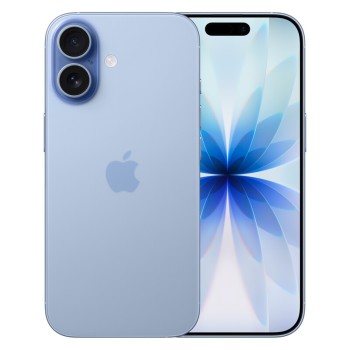 Μεταχειρισμένο Apple iPhone 17 256GB - Mist Blue μπροστά και πίσω