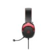 QCY Heroad VT200 Pro 7.1 Red USB PlayStation & PC Gaming Headset 53mm Metal Headband PS4/PS5/PC