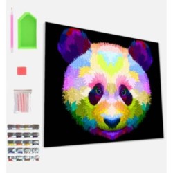 Splat Planet Σετ Diamond Painting "Panda" σε Καμβά με Τελάρο 30x40cm