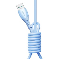 Joyroom S-A59 Vibrant Series USB 2.0 Καλώδιο USB-C male - USB-A 3A 1.2m - Μπλε τυλιγμένο καλώδιο με έναν ακροδέκτη