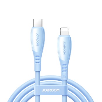 Joyroom S-A59 Vibrant Series Καλώδιο USB-C male - Lightning 30W 1.2m - Μπλε τυλιγμένο καλώδιο με ακροδέκτες